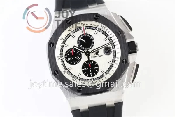 Audemars Piguet Royal Oak Offshore 44mm 1:1 Best Edition SS Ceramic Bezel Rubber Strap A3126