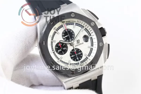 Audemars Piguet Royal Oak Offshore 44mm 1:1 Best Edition SS Ceramic Bezel Rubber Strap A3126