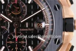 Audemars Piguet Royal Oak Offshore 44mm 1:1 Best Edition RG Ceramic Bezel Rubber Strap A3126