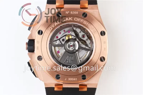 Audemars Piguet Royal Oak Offshore 44mm 1:1 Best Edition RG Ceramic Bezel Rubber Strap A3126