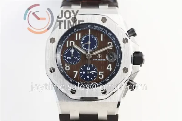 Audemars Piguet Royal Oak Offshore 42mm 1:1 Best Edition SS Leather Strap A3126