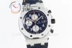 Audemars Piguet Royal Oak Offshore 42mm 1:1 Best Edition SS Leather Strap A3126