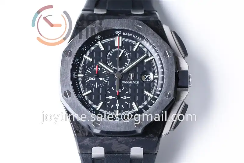 Audemars Piguet Royal Oak Offshore 44mm 1:1 Best Edition Carbotech Ceramic Bezel Rubber Strap A3126