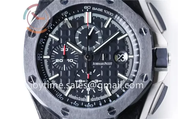 Audemars Piguet Royal Oak Offshore 44mm 1:1 Best Edition Carbotech Ceramic Bezel Rubber Strap A3126