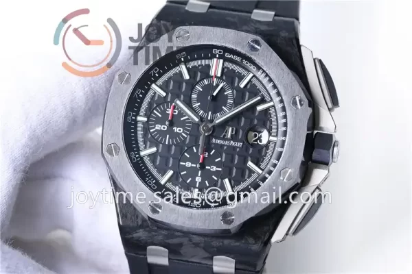 Audemars Piguet Royal Oak Offshore 44mm 1:1 Best Edition Carbotech Ceramic Bezel Rubber Strap A3126