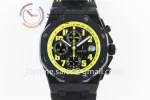 Audemars Piguet Royal Oak Offshore 42mm 1:1 Best Edition Carbotech Ceramic Bezel Leather Strap A3126