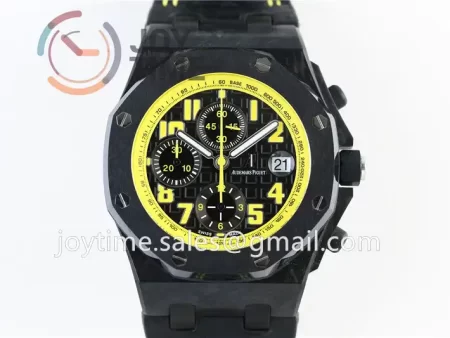 Audemars Piguet Royal Oak Offshore 42mm 1:1 Best Edition Carbotech Ceramic Bezel Leather Strap A3126