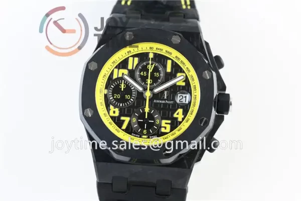 Audemars Piguet Royal Oak Offshore 42mm 1:1 Best Edition Carbotech Ceramic Bezel Leather Strap A3126