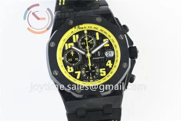 Audemars Piguet Royal Oak Offshore 42mm 1:1 Best Edition Carbotech Ceramic Bezel Leather Strap A3126