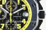 Audemars Piguet Royal Oak Offshore 42mm 1:1 Best Edition Carbotech Ceramic Bezel Leather Strap A3126