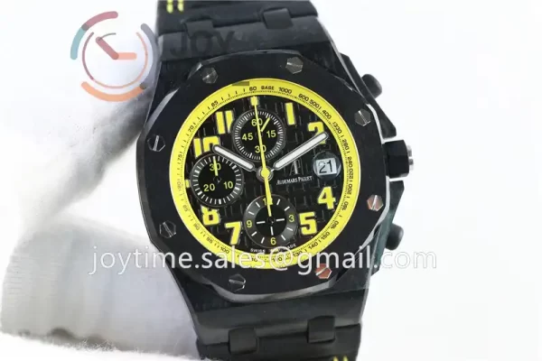 Audemars Piguet Royal Oak Offshore 42mm 1:1 Best Edition Carbotech Ceramic Bezel Leather Strap A3126