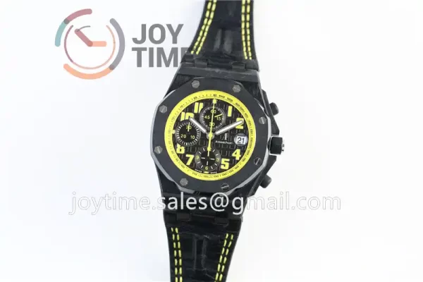 Audemars Piguet Royal Oak Offshore 42mm 1:1 Best Edition Carbotech Ceramic Bezel Leather Strap A3126