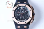 Audemars Piguet Royal Oak Offshore 44mm 1:1 Best Edition Carbotech RG Bezel Rubber Strap A3126