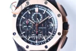 Audemars Piguet Royal Oak Offshore 44mm 1:1 Best Edition Carbotech RG Bezel Rubber Strap A3126