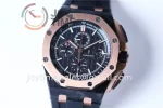 Audemars Piguet Royal Oak Offshore 44mm 1:1 Best Edition Carbotech RG Bezel Rubber Strap A3126