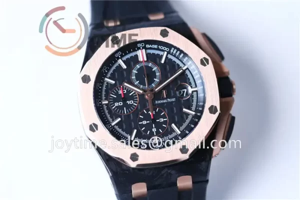 Audemars Piguet Royal Oak Offshore 44mm 1:1 Best Edition Carbotech RG Bezel Rubber Strap A3126