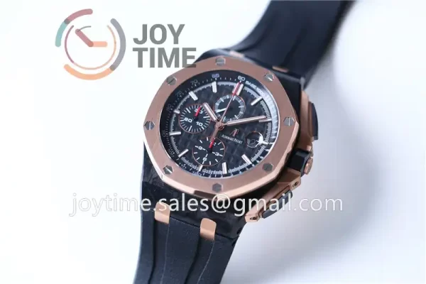 Audemars Piguet Royal Oak Offshore 44mm 1:1 Best Edition Carbotech RG Bezel Rubber Strap A3126