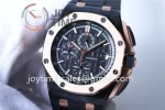 Audemars Piguet Royal Oak Offshore 44mm 1:1 Best Edition Carbotech RG Bezel Rubber Strap A3126