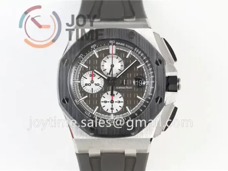 Audemars Piguet Royal Oak Offshore 44mm 1:1 Best Edition Titanium Ceramic Bezel Rubber Strap A3126