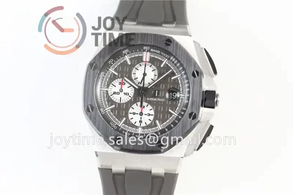 Audemars Piguet Royal Oak Offshore 44mm 1:1 Best Edition Titanium Ceramic Bezel Rubber Strap A3126