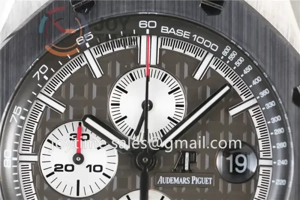 Audemars Piguet Royal Oak Offshore 44mm 1:1 Best Edition Titanium Ceramic Bezel Rubber Strap A3126