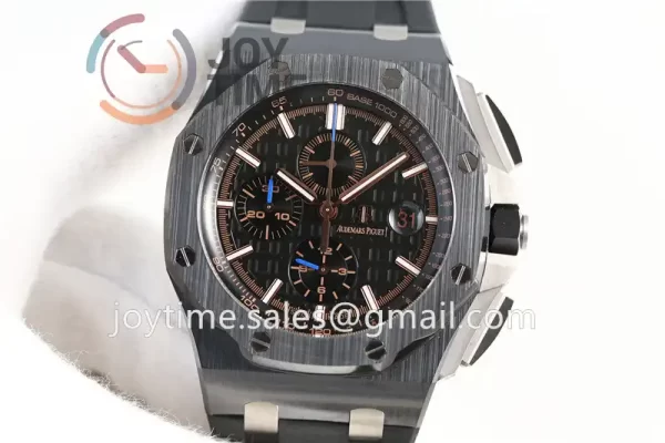 Audemars Piguet Royal Oak Offshore 44mm 1:1 Best Edition Ceramic Rubber Strap A3126