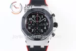 Audemars Piguet Royal Oak Offshore 42mm 1:1 Best Edition SS Ceramic Bezel Rubber Strap A3126