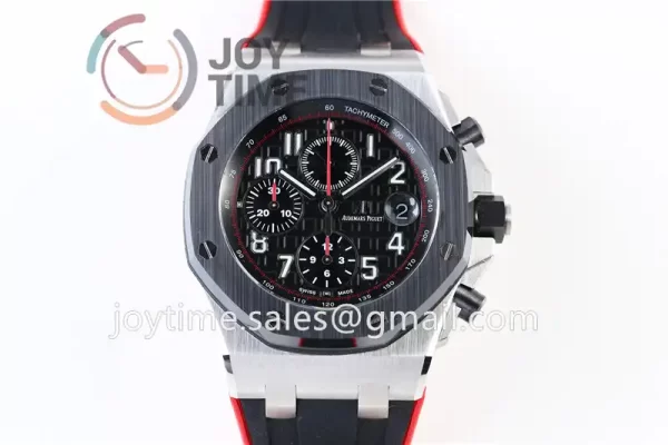 Audemars Piguet Royal Oak Offshore 42mm 1:1 Best Edition SS Ceramic Bezel Rubber Strap A3126