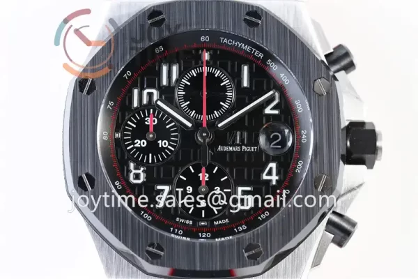 Audemars Piguet Royal Oak Offshore 42mm 1:1 Best Edition SS Ceramic Bezel Rubber Strap A3126