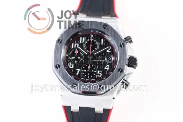 Audemars Piguet Royal Oak Offshore 42mm 1:1 Best Edition SS Ceramic Bezel Rubber Strap A3126