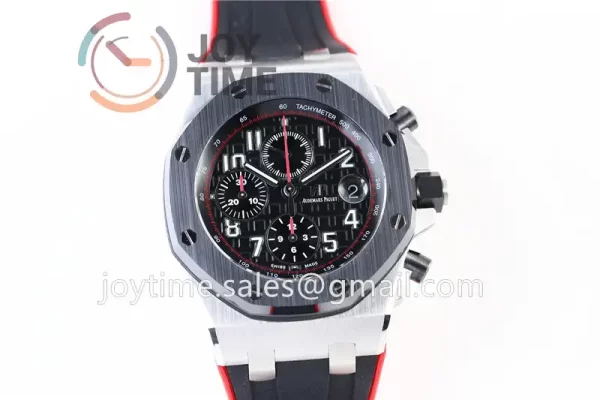 Audemars Piguet Royal Oak Offshore 42mm 1:1 Best Edition SS Ceramic Bezel Rubber Strap A3126