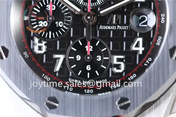 Audemars Piguet Royal Oak Offshore 42mm 1:1 Best Edition SS Ceramic Bezel Rubber Strap A3126