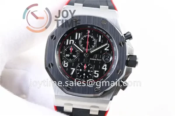 Audemars Piguet Royal Oak Offshore 42mm 1:1 Best Edition SS Ceramic Bezel Rubber Strap A3126