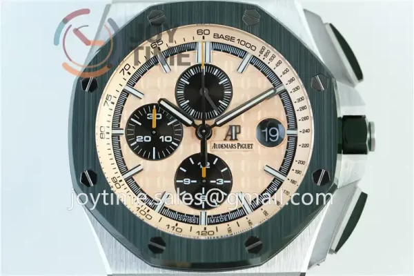 Audemars Piguet Royal Oak Offshore ‘Combat’ 44mm 1:1 Best Edition SS Ceramic Bezel Rubber Strap A3126