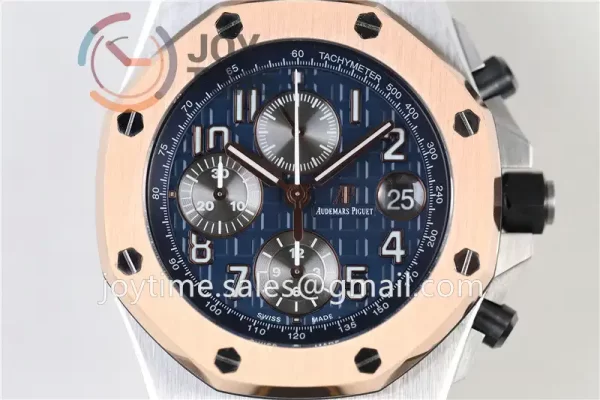 Audemars Piguet Royal Oak Offshore 42mm 1:1 Best Edition SS RG Bezel Leather Strap A3126