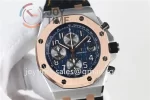 Audemars Piguet Royal Oak Offshore 42mm 1:1 Best Edition SS RG Bezel Leather Strap A3126