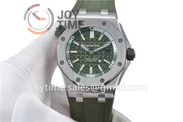 Audemars Piguet Royal Oak Offshore Diver 15710 1:1 Best Edition SS 42mm Rubber Strap A3120