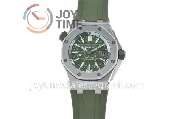 Audemars Piguet Royal Oak Offshore Diver 15710 1:1 Best Edition SS 42mm Rubber Strap A3120