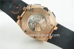 Audemars Piguet Royal Oak Offshore 44mm 1:1 Best Edition RG Ceramic Bezel Rubber Strap A3126