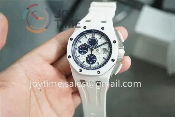 Audemars Piguet Royal Oak Offshore 44mm 1:1 Best Edition Ceramic Rubber Strap A3126