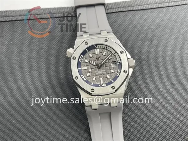 Audemars Piguet Royal Oak Offshore Diver 15720 IPF 1:1 Best Edition SS 42mm Rubber Strap A4308