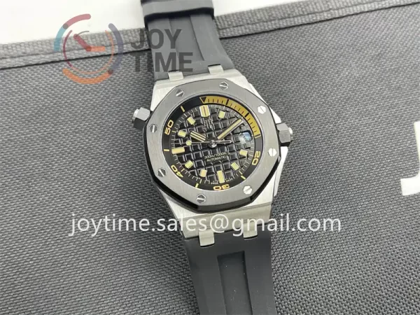 Audemars Piguet Royal Oak Offshore Diver 15720 IPF 1:1 Best Edition SS 42mm Ceramic Bezel Rubber Strap A4308