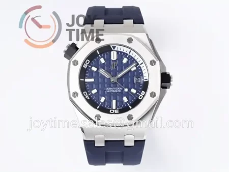 Audemars Piguet Royal Oak Offshore Diver 15720 ZF 1:1 Best Edition SS 42mm Rubber Strap A4308