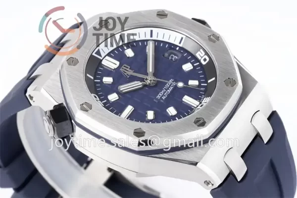 Audemars Piguet Royal Oak Offshore Diver 15720 ZF 1:1 Best Edition SS 42mm Rubber Strap A4308