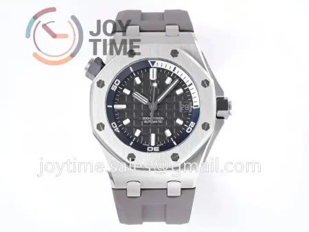 Audemars Piguet Royal Oak Offshore Diver 15720 ZF 1:1 Best Edition SS 42mm Rubber Strap A4308