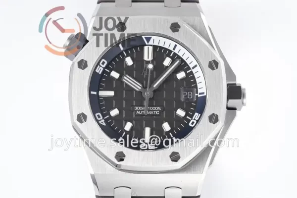 Audemars Piguet Royal Oak Offshore Diver 15720 ZF 1:1 Best Edition SS 42mm Rubber Strap A4308