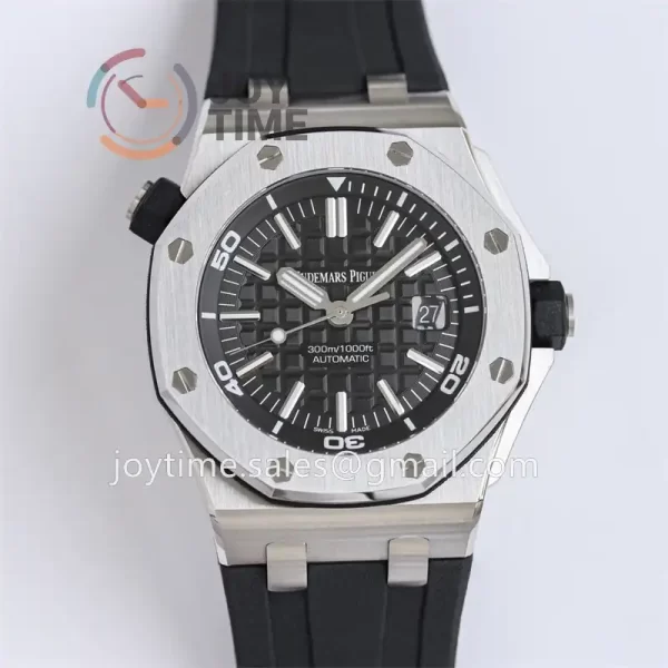 Audemars Piguet Royal Oak Offshore Diver 15703 GF 1:1 Best Edition SS 42mm Rubber Strap A2824