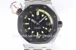 Audemars Piguet Royal Oak Offshore Diver 15720 ZF 1:1 Best Edition SS 42mm Ceramic Bezel Rubber Strap A4308