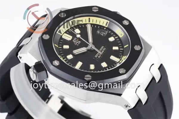 Audemars Piguet Royal Oak Offshore Diver 15720 ZF 1:1 Best Edition SS 42mm Ceramic Bezel Rubber Strap A4308