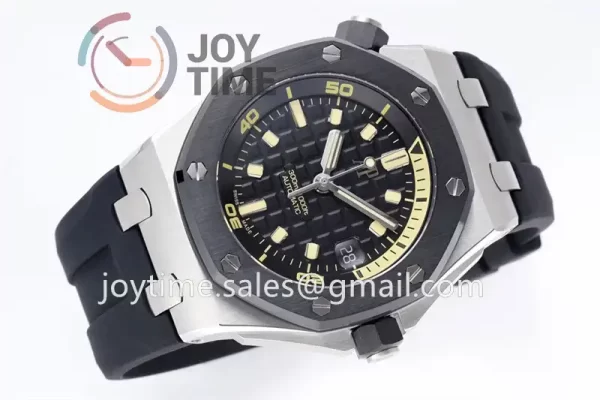 Audemars Piguet Royal Oak Offshore Diver 15720 ZF 1:1 Best Edition SS 42mm Ceramic Bezel Rubber Strap A4308